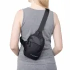 Wozinsky WMS-W1 Unisex Mini Shoulder Bag Waterproof Dual-Compartment for Phone - Black Foto 2