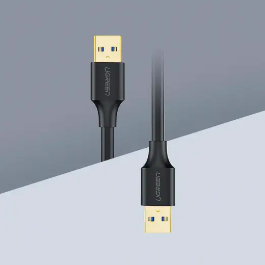 Ugreen USB - USB (male - USB 3.2 Gen 1) cable 1 m black (US128 10370) Photo