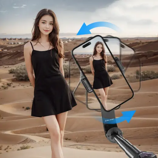 Blavec Selfie Stick Aluminium Fusion P-10 Gimbal tripod + remote control 1 metre (SSFP10G-TRB10) black Photo