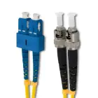 Qoltec Patchcord fiber optic SC/UPC - ST/UPC | Singlemode | 9/125 | G652D | Duplex | 2m — Foto 2
