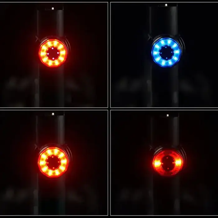 Wozinsky LED rear bicycle light with micro USB red light 5 modes black (WRBLB2) Photo