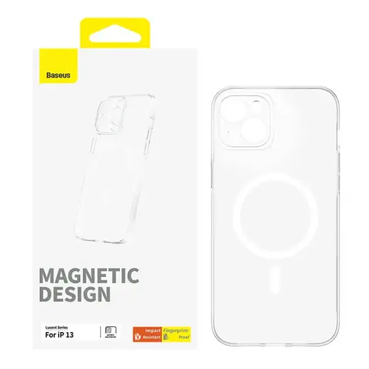 Magnetic Phone Case for iP 13 Baseus OS-Lucent Series (Clear) Photo