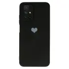 Vennus Silicone Heart Case for Xiaomi Redmi 10 design 1 black — Foto 2