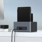 Orico 6656C3-C 5-Bay Docking Station with Offline Clone Function 2.5"/3.5" SATA HDD/SSD - Gray Foto 10