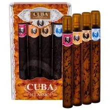 Cuba Classic Gift Set Cuba Gold EDT 35 ml, Cuba Orange EDT 35 ml, Cuba Red EDT 35 ml, Cuba Blue EDT 35 ml. Foto 1