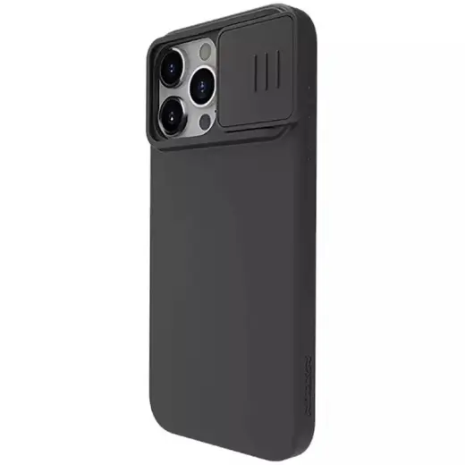 Nillkin CamShield Silky Silicone Case for Iphone 15 Plus black Фото num
