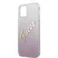 Guess GUHCP12MPCUGLSPI iPhone 12|12 Pro 6,1" różowy|pink hardcase Glitter Gradient Script — Foto 6