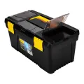 Plastic Tool Box Deli Tools EDL432417, 15'' (yellow) Foto 5