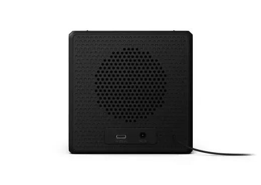 PHILIPS radio pulkstenis ar USB, melns Фото num