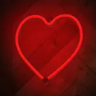 Neon LED Light HEART red Bat + USB FLNE07 Forever Light Foto 4