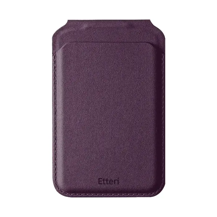Etteri Trio Mag Wallet with stand dark cherry