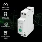 Qoltec Wi-fi DIN rail relay with electricity meter 63A| TUYA | SMART LIFE Foto 3