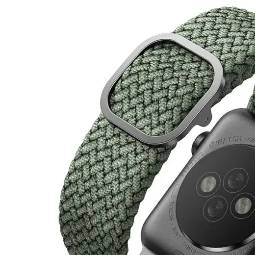 Uniq Aspen Braided strap for Apple Watch 1|2|3|4|5|6|7|8|SE|SE2 44|42|45 mm - green Foto 5