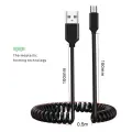 data transfer and charging cable | USB-A to Micro USB | 10W | 1m | black — Photo 4