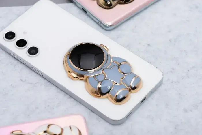 Phone stand ASTRONAUT - stick-on - blue Foto 5