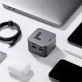 Joyroom HUB S-H121 USB-C - USB-A 3.0 | RJ45 | HDMI | USB-C | Thunderbolt cradle for MacBook Pro - gray Фото num