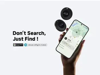 Lifemate GPS Bluetooth LifeTag Tracker HD-P16-3 Android + keyring black (damaged packaging) Фото num