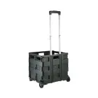 Foldable shopping cart with load capacity up to 35kg Olli 65L 42x40.5x38cm black Photo