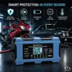 Qoltec Smart Battery Charger 12V 10A | Rectifier with repair function | MCU | Auto OFF | 9-stage charging | AGM, GEL, LiFePO4 — Photo 4