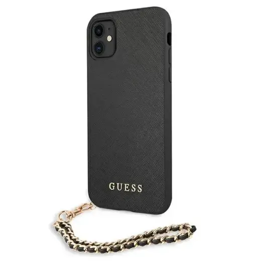 Guess Saffiano Chain - Etui iPhone 11 (czarny) Foto 2