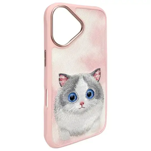 Nimmy Big Eyed Pet 2.0 Cat phone case for iPhone 16 pink Photo