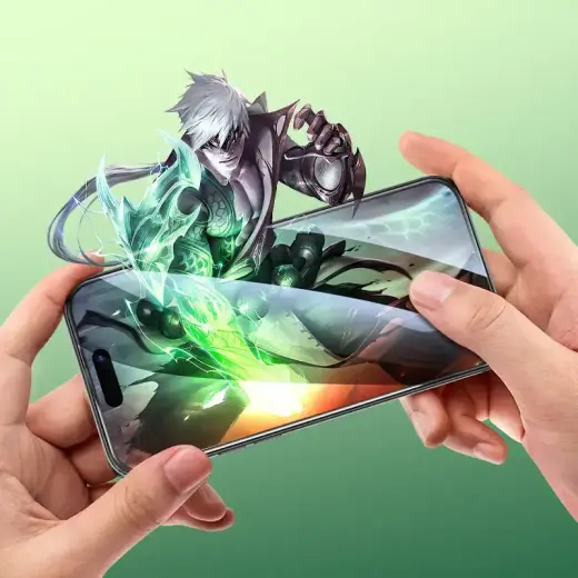 Borofone Tempered glass BF8 Diamond Armor Full Screen 5D Large Arc for Iphone 14 Pro - 10 pieces Foto 6