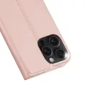 Dux Ducis Skin Pro iPhone 16 Pro Max Case with Flip and Card Slot - Pink Foto 4