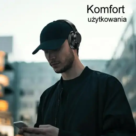 AWEI słuchawki nauszne A997 Pro ANC Bluetooth czarny|black Фото num