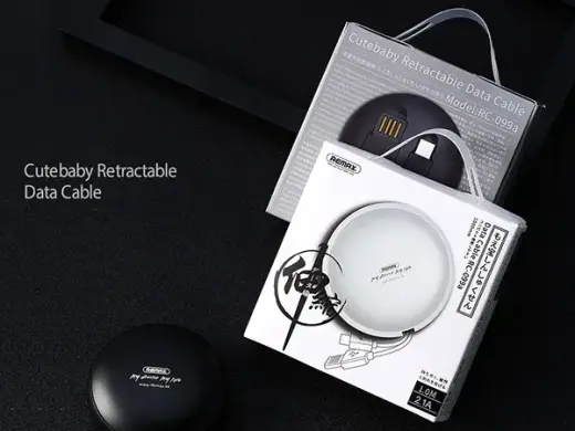 REMAX Cutebaby RC-99t 3-in-1 провод для передачи данных и зарядки | USB-A на Micro USB, Lightning | 10.5W | 1m | белый Фото num