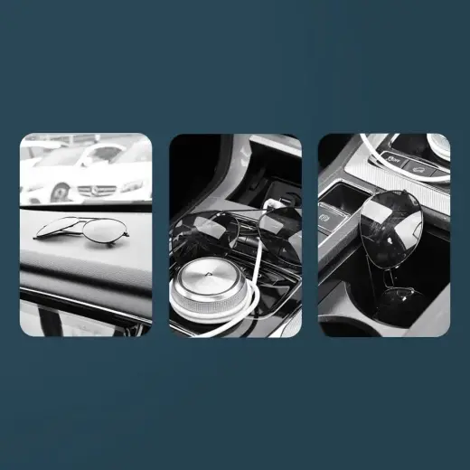 Baseus car glasses clip holder for glasses black (ACYJN-B01) Photo