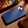 iCarer Case Leather cover for iPhone 14 Plus genuine leather case blue (compatible with MagSafe) — Photo 8