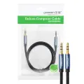 Ugreen audio cable 2 x mini jack 3.5mm 0.5m blue (AV112) Photo
