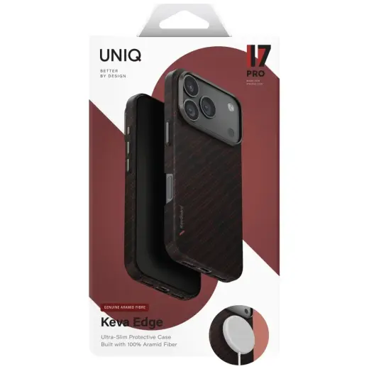 Case UNIQ Keva EDGE for iPhone 17 Pro  Magclick Charging orange Foto 6