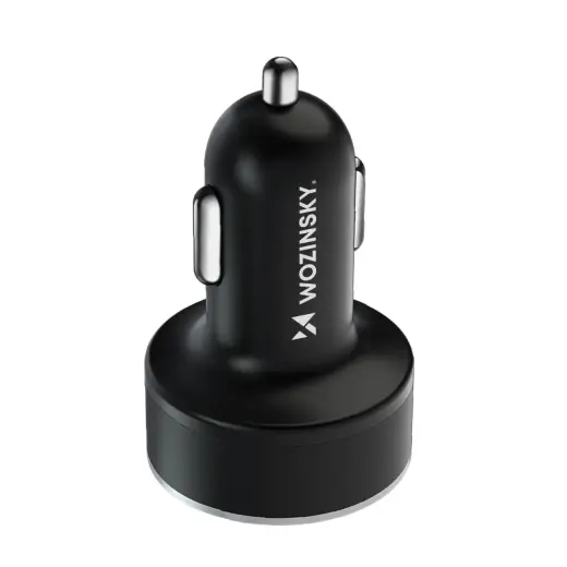 Wozinsky WDCCB Car Charger with Display 50W 2xUSB-C | 2xUSB-A - Black Foto 2