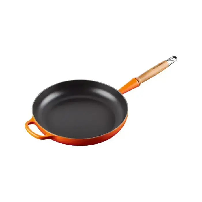 Le Creuset Čuguna panna ar koka rokturi Ø28cm oranža Foto 4