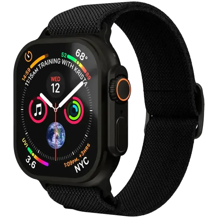 Classic Nylon Loop 44, 45, 46, 49mm One Size All, Black
