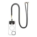 OBAL:ME NeckTag Allure Rope for Mobile Phone Black Foto 1