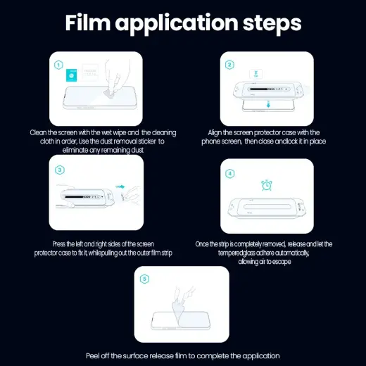 Nillkin Tempered Glass 0.25mm Guardian 2.5D for Apple iPhone 17 Black (with applicator) Фото num