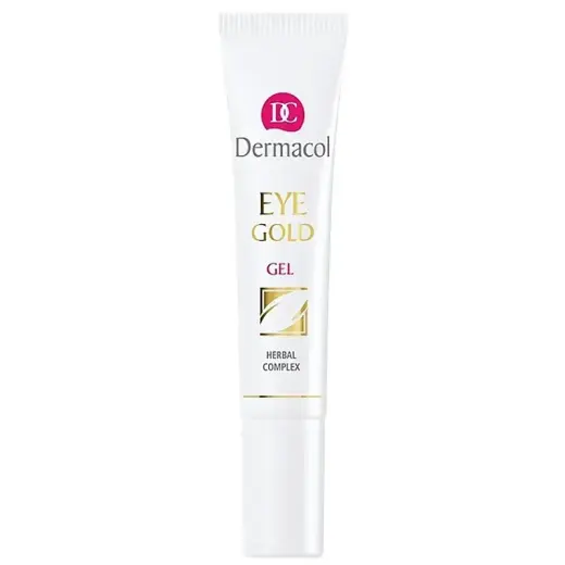 Dermacol Eye Gel Against Puffiness, Fatigue and Dark Circles (Gold) 15 Ml Foto 2