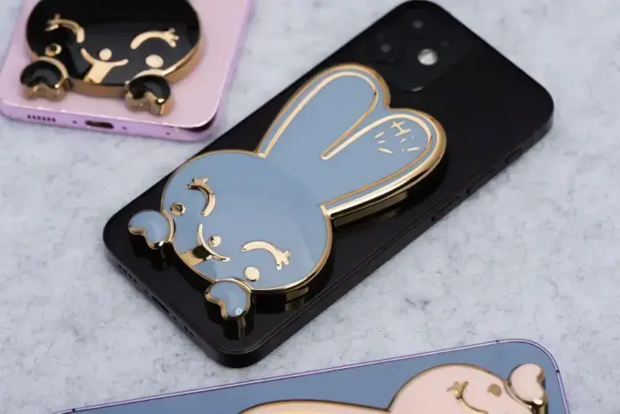 Phone stand RABBIT - stick-on - blue Foto 5