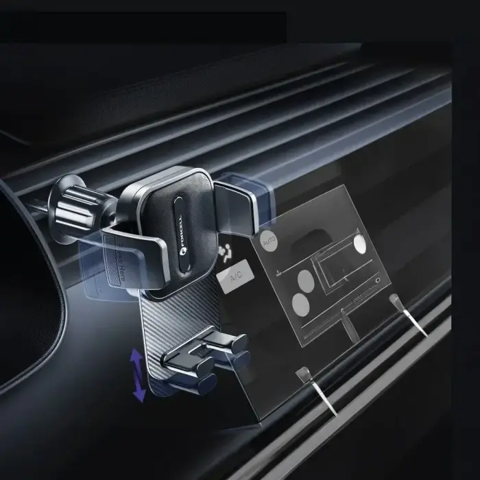 Car phone holder Forcell F-Grip Guardian AV air vent black Photo