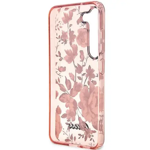 Guess GUHCS23MHCFWSP S23+ S916 różowy|pink hardcase Flower Collection Фото num
