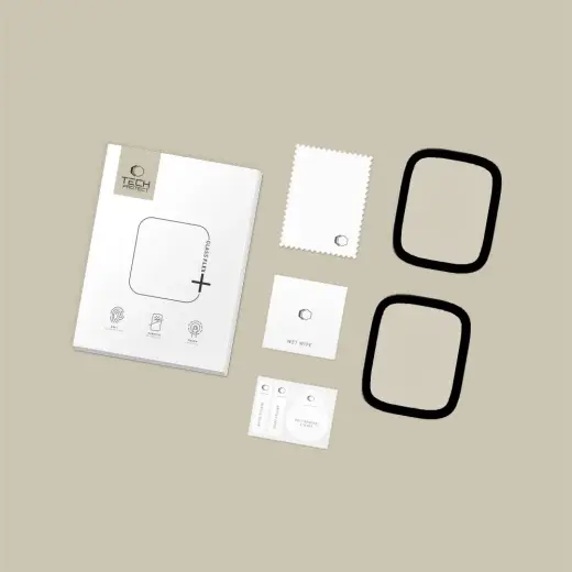 SZKŁO HYBRYDOWE TECH-PROTECT GLASS FLEX+ 2-PACK APPLE WATCH 4 | 5 | 6 | SE 1 | 2 | 3 (40MM) BLACK Foto 5
