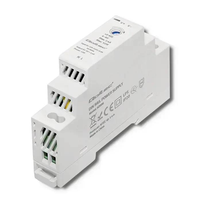 Qoltec DIN rail power supply | 12W | 5V | 2.4A Foto 7