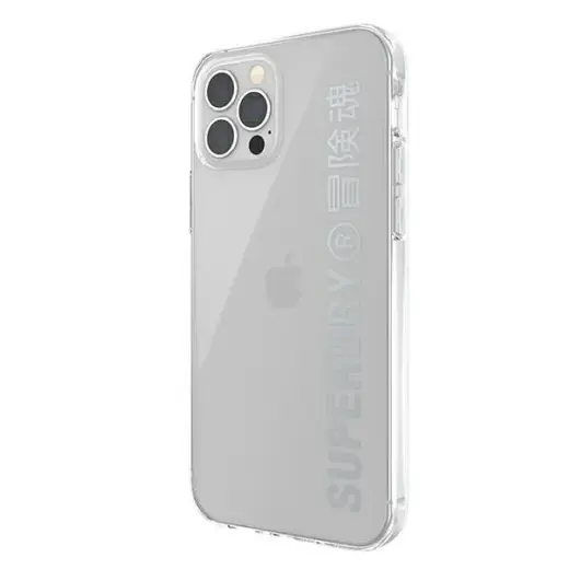 SuperDry Snap iPhone 12|12 Pro Clear Cas e srebrny|silver 42591 Foto 3