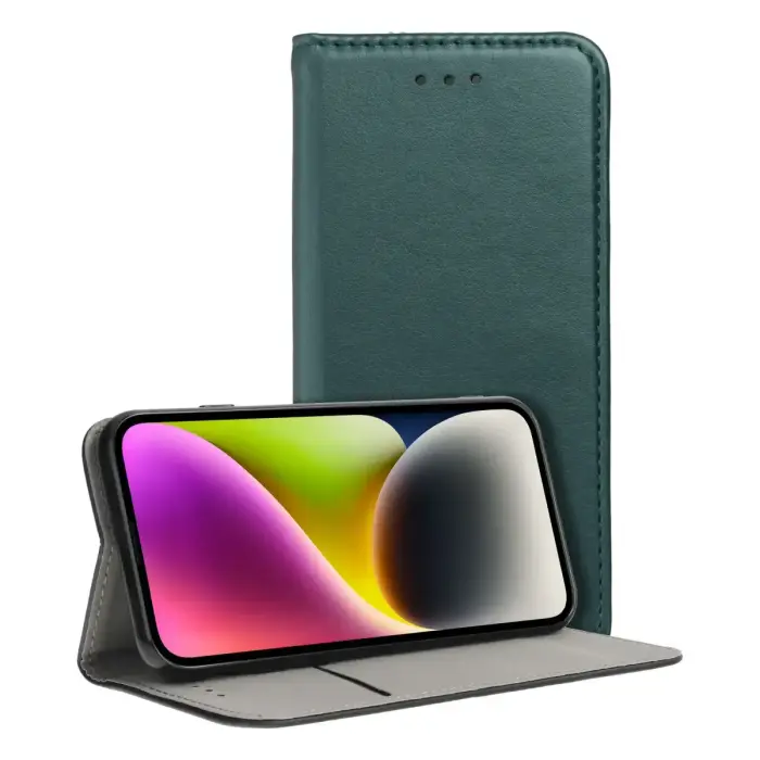 SMART MAGNETO Book case for REALME NOTE 70 dark green