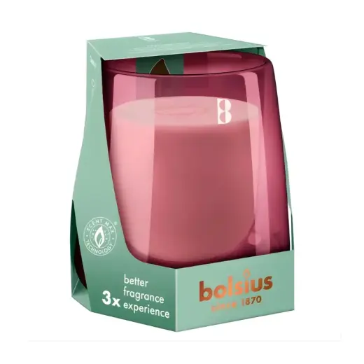 Candle aroma. glass gl. Clean Light Ø95x85mm cypress & amber