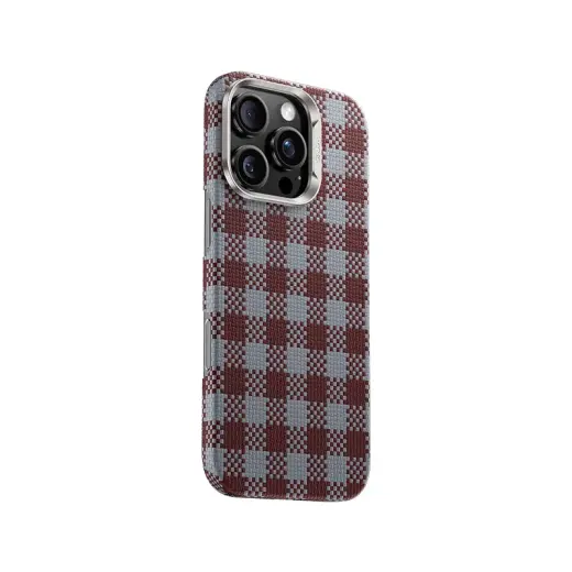 Benks Magnetic Armor Vichy Kevlar phone case for iPhone 16 Pro red Photo