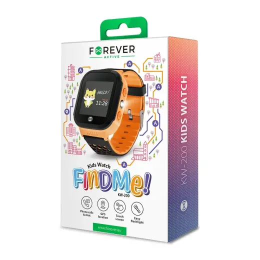 ż_Forever GPS kids watch Find Me KW-200 orange Foto 2