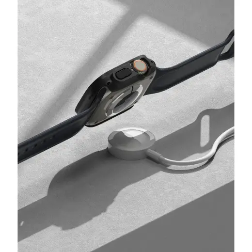 RINGKE SLIM 2-PACK APPLE WATCH ULTRA 1 | 2 (49 MM) CAURSPĪDĪGS UN MATĒTI MELNS Foto 10